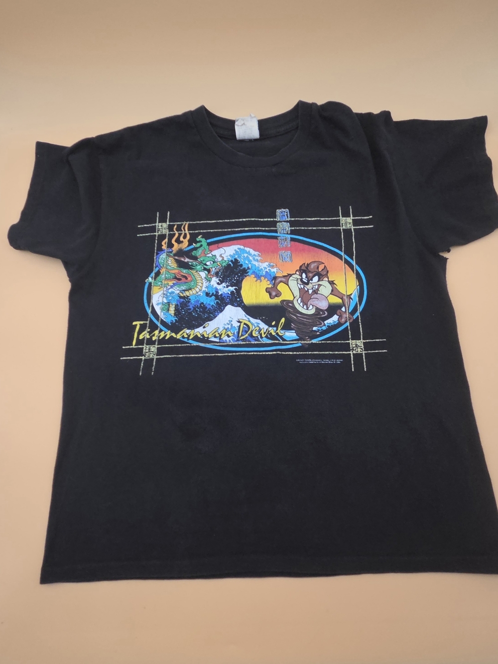 99' Looney Tunes Tasmanian Devil Japanese Collaboration Black Cotton Tee